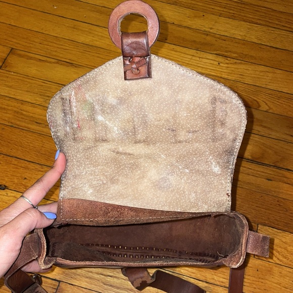 100% Mexican leather shoulder bag - Picture 3 of 3